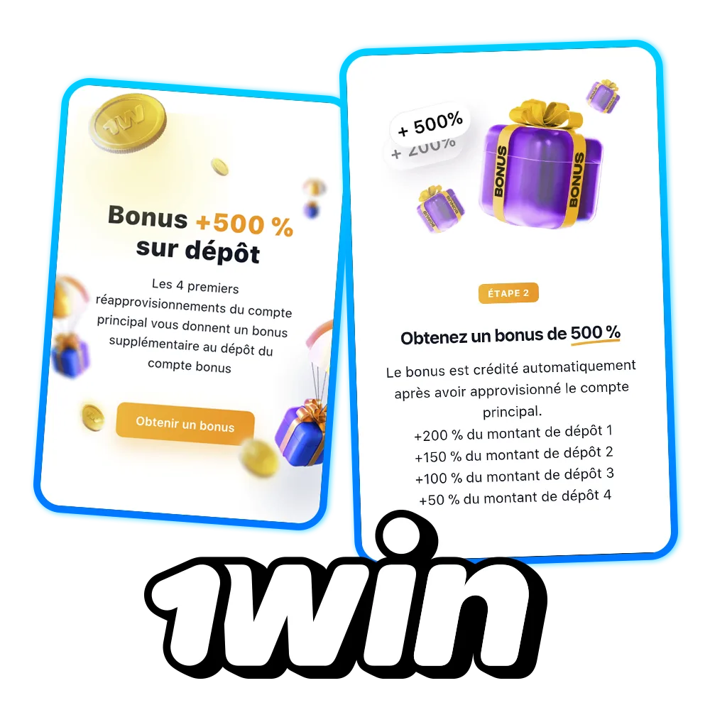 Découvrez les bonus 1win et inscrivez-vous sur la plateforme.