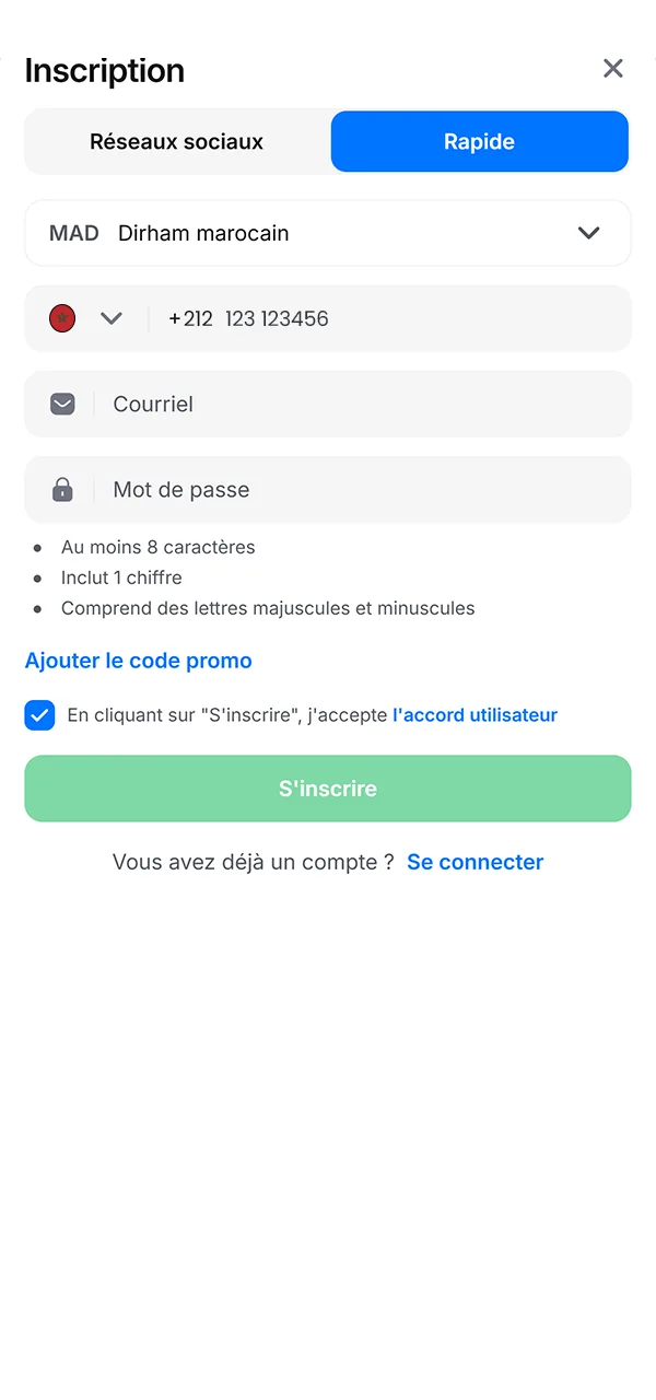 Découvrez comment vous inscrire rapidement dans l'application 1win.