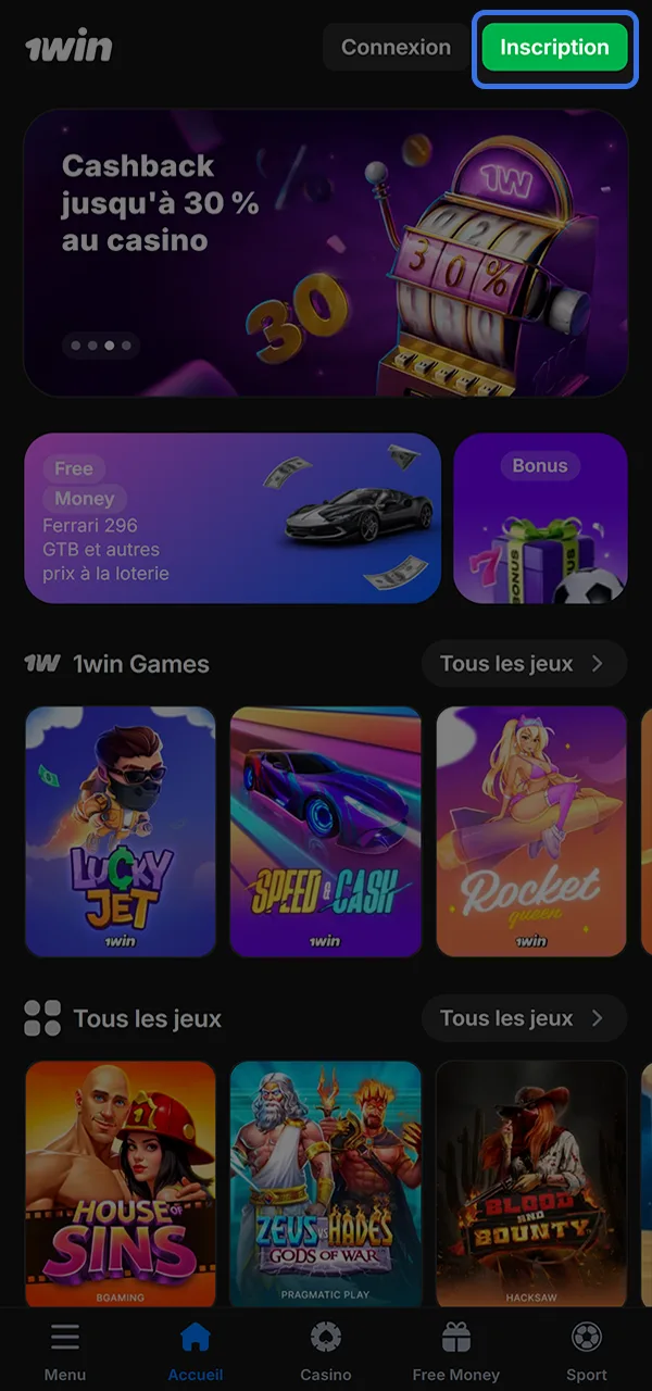 Découvrez comment vous inscrire rapidement sur 1win.