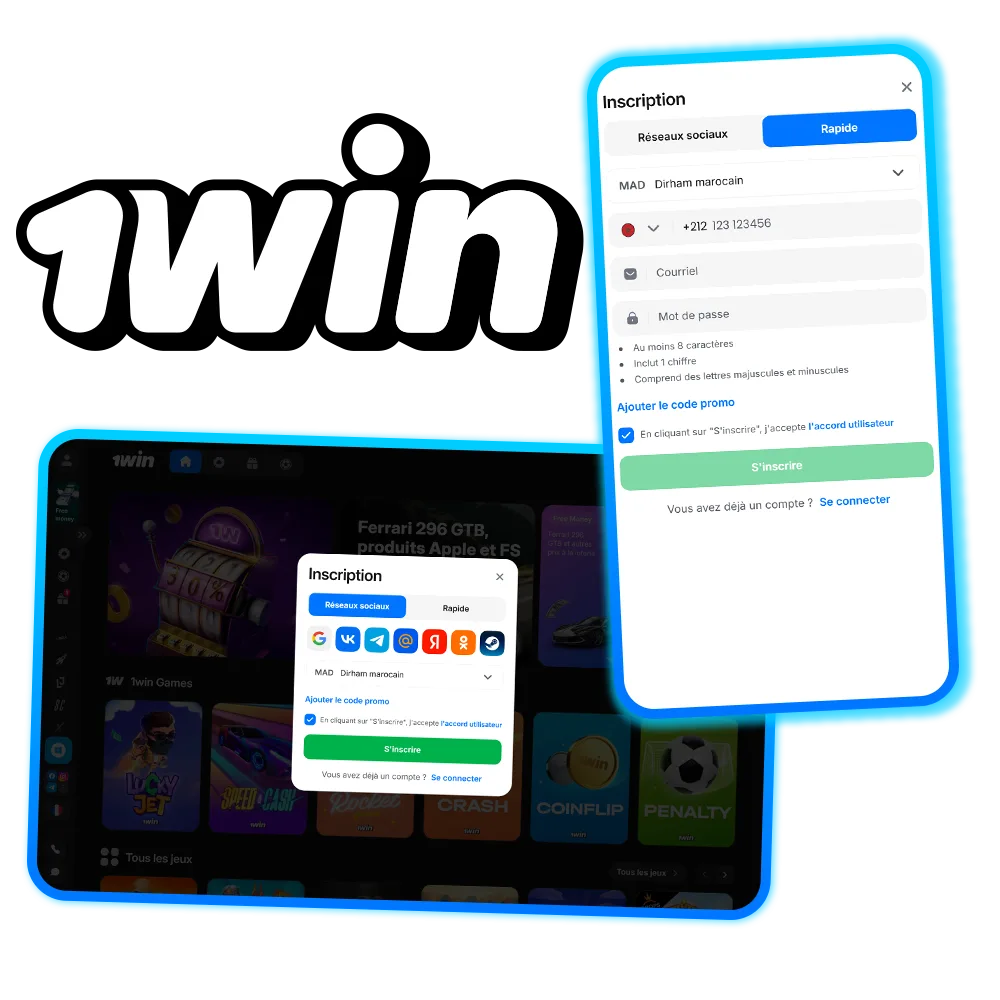 Inscrivez-vous sur 1win et commencez à jouer à vos jeux préférés.