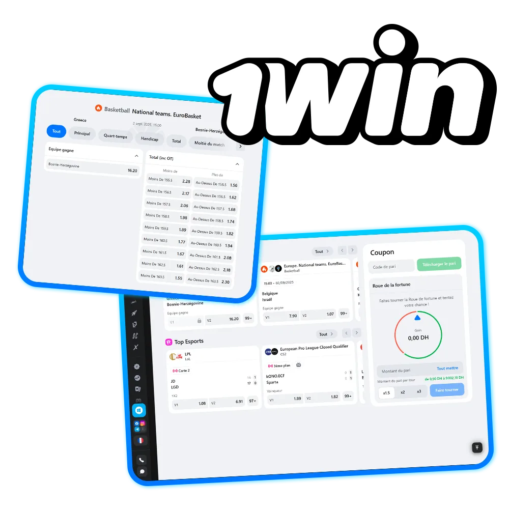 Pariez et gagnez avec 1win.