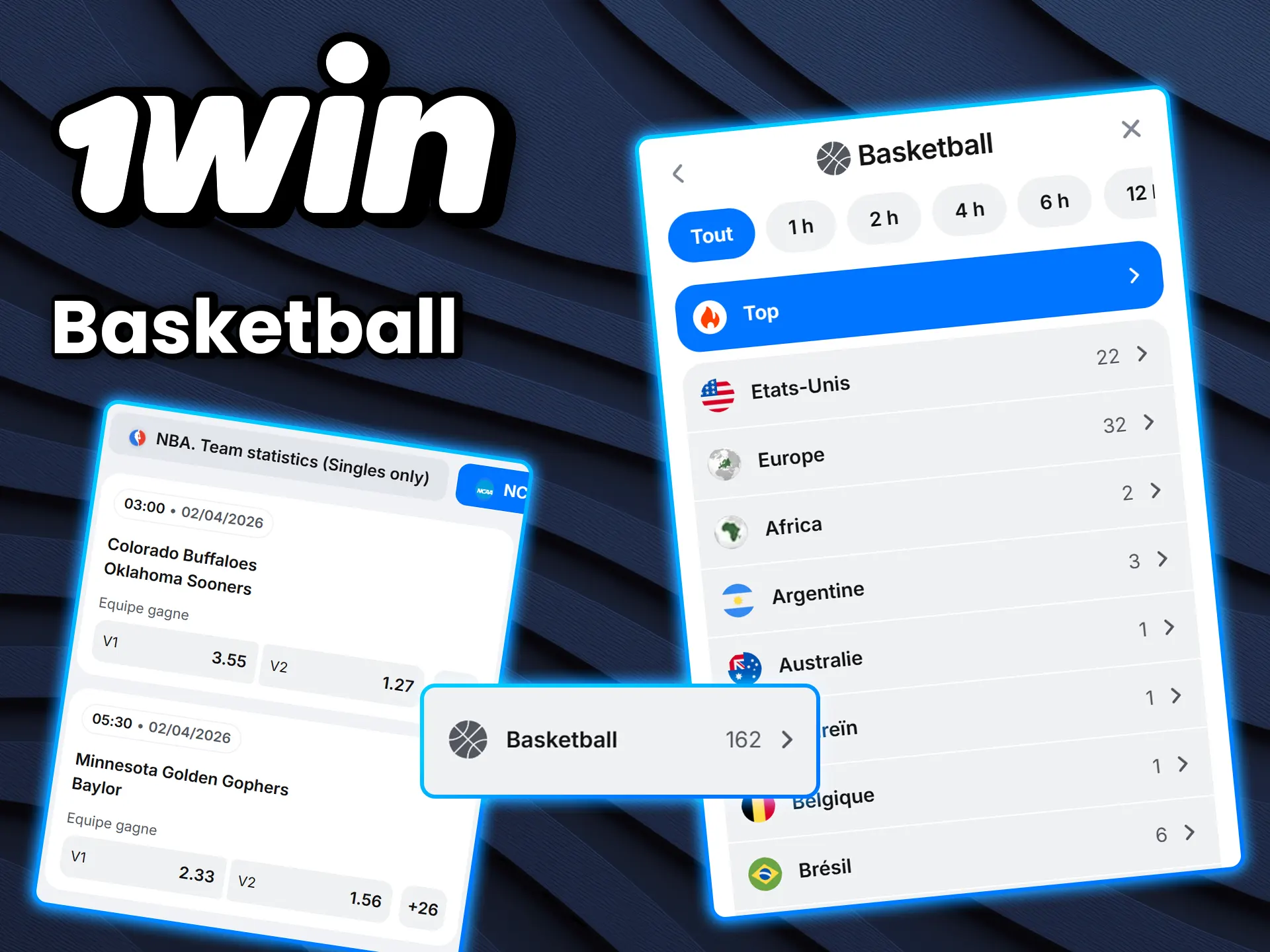 Misez sur la NBA et les ligues internationales de basket sur 1win au Maroc.