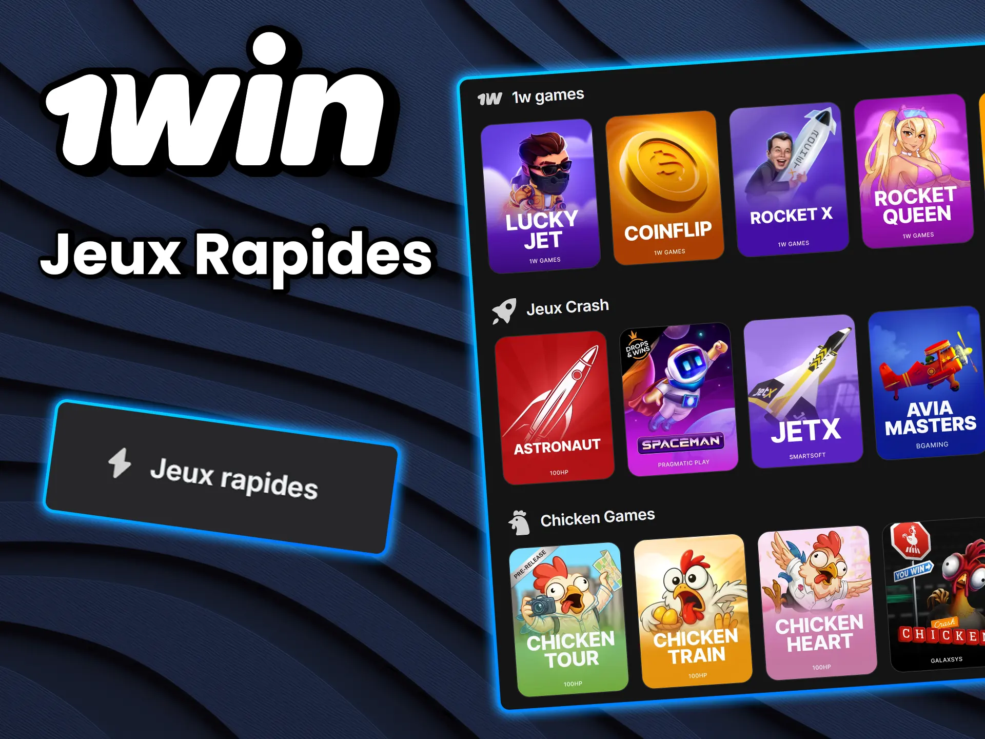 Jouez à des mini-jeux aux gains instantanés sur 1win.