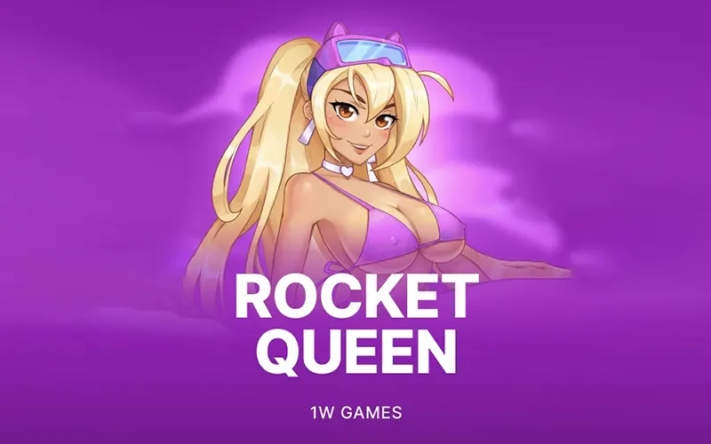 Tentez votre chance avec le décollage de la fusée dans Rocket Queen sur 1win.