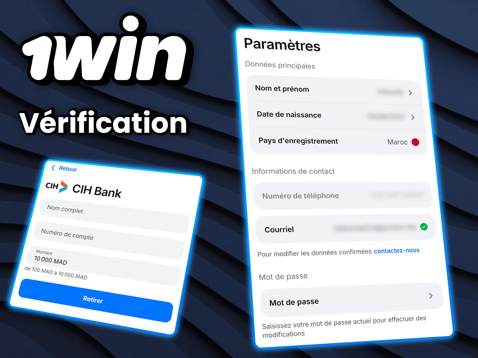 Vérifiez vos pièces d'identité pour accéder à 1win.