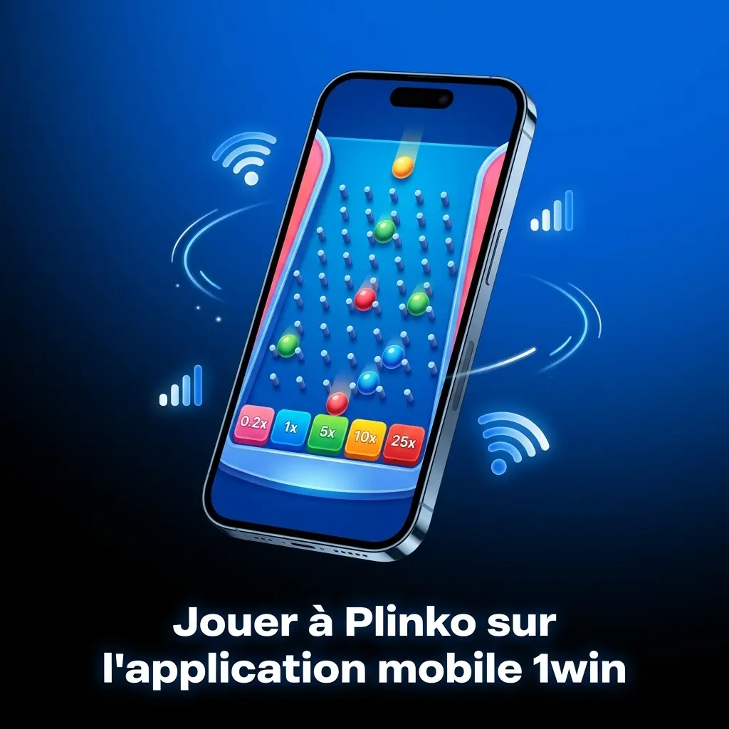Jouer à Plinko sur l'application mobile 1win pour Android et iOS avec accès complet et bonus exclusifs