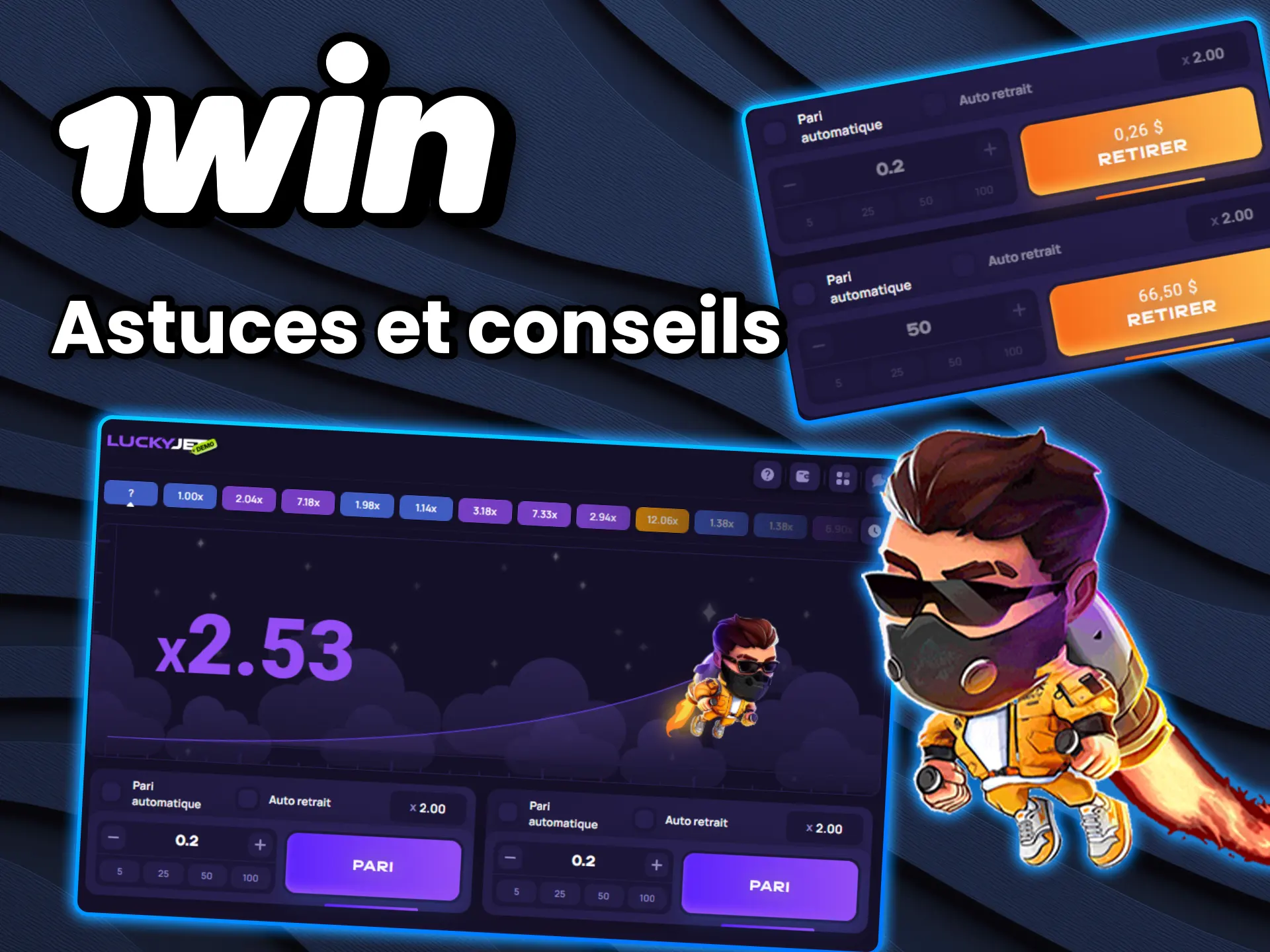 Découvrez les meilleures stratégies pour Lucky Jet sur 1win.