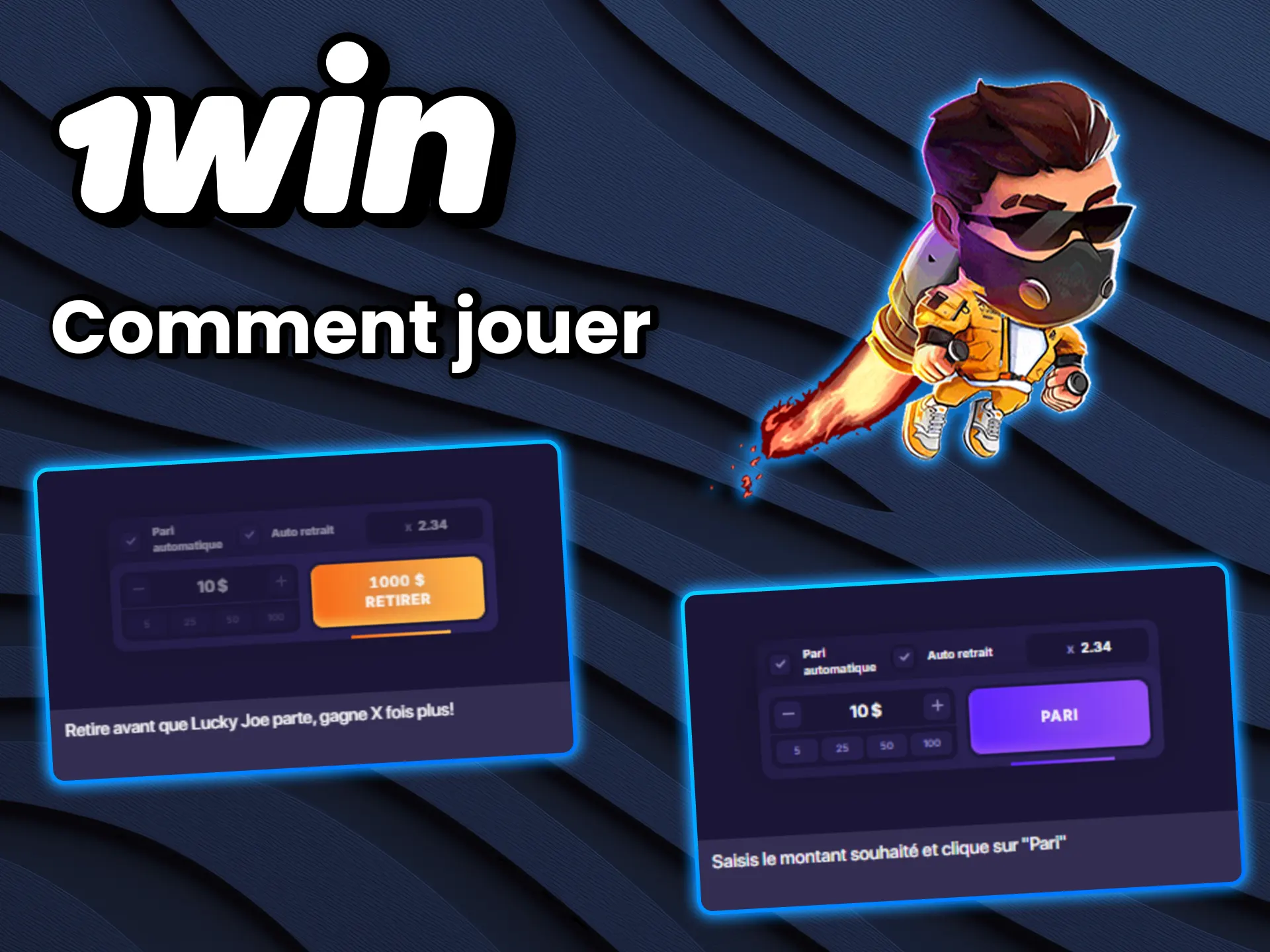 Découvrez les règles principales du jeu Lucky Jet sur 1win.