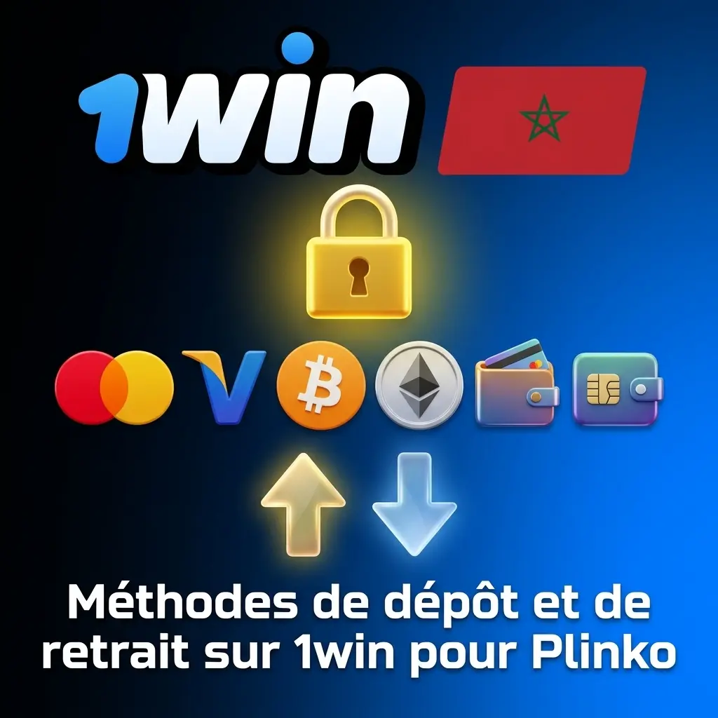 Méthodes de dépôt et retrait 1win Maroc : MAD, BTC, ETH, USDT pour Plinko, retrait sous 24h